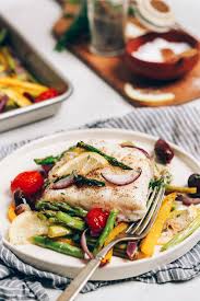 easy baked cod with spring vegetables