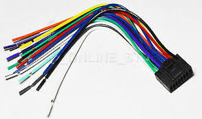 If you are talking about the wiring harness that plugs into the radio you can buy it from here. Jvc Kw R510 Car Radio Stereo 16 Pin Wiring Harness Loom Iso Lead Adaptor Wiring Wiring Harnesses In Car Technology Gps Security