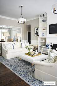 Living Room Reveal With New White Sofas