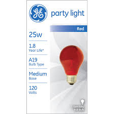 Ge 25 Watt Party Bulb Red 1 Pack Light Bulbs Meijer Grocery Pharmacy Home More