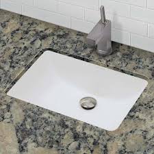The best undermount bathroom sink can streamline the look of your vanity area and provide excellent functionality. Decolav Classically Redefined Callensia Ceramic Rectangular Undermount Bathroom Sink With Overflow Walmart Com Walmart Com