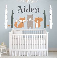Lewa's designs / the bump Amazon Com Lovely Decals World Llc Custom Woodland Animals Name Wall Decal Forest Nursery Baby Room Mural Art Decor Vinyl Sticker Ld10 42 W X 22 H Home Kitchen