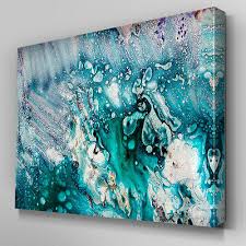 Blue Canvas Wall Art Abstract Picture