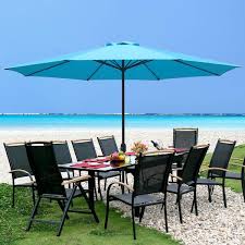 Steel Market Round Patio Umbrella