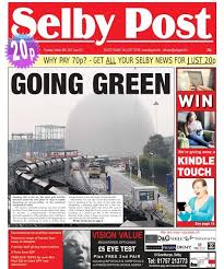 selby post 18 0ctober 2016 front page