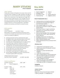 Resume Template For Project Manager It Project Manager Resume