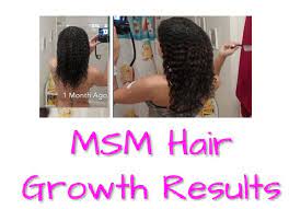 msm hair growth before and after