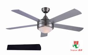 China 52 Inch Morden Air Cooling Fan Hot Sales Brushed Nickel Ceiling Fan Light With 5 Plywood Blades Include Pull Chain Control China Ceiling Fan And Ceiling Fan Light Price