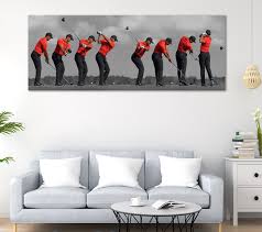 Golf Swing Sequence Of Tiger Woods Wall