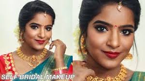 self bridal makeup tutorial with