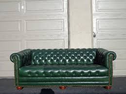 Green Leather Sofa