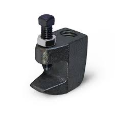 junior beam clamp for 3 8 in threaded rod uncoated steel 38clbsb