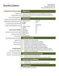 Teaching Assistant Simple Resume Template For College Students