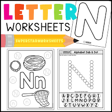 letter n worksheet superstar worksheets