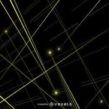 yellow laser beams vector vector