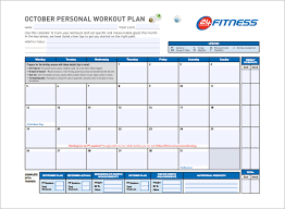 Gym Schedule Template Printable Schedule Template