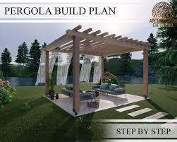 Pergola Plan Wooden Pavilion Build