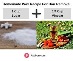 homemade wax recipes for hair removal