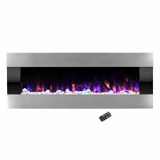Silver Electric Fireplaces For