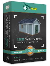 Diy 12x20 Gable Storage Shed Plan