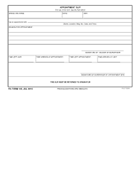 Appointment Slip Fillable Form Fill Out And Sign Printable