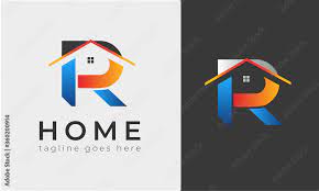 R Latter Logo House Logo Designs Real