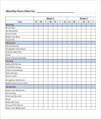 Free Editable Printable Chore Charts Printables And Charts
