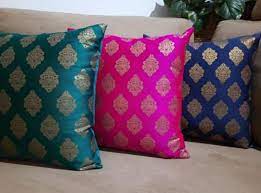 Buy Set Of 4 Silk Cushion Covers 16x16