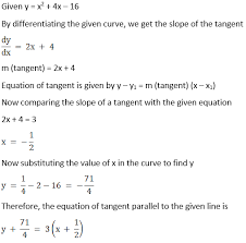 tangent line to the curve y