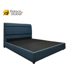 Unique shaped queen platform bed with head & foot led lights: Rimau Modern Bed Frame Sizes King Queen Super Single Single Shopee Singapore