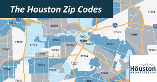 houston texas zip code map