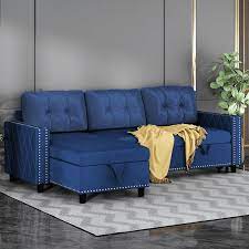 balus reversible sectional sleeper sofa