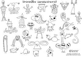 Cute little doodles to draw. Doodle Monsters How To Draw Doodles Sketches And Pencil Drawings Of Monsters Art Is Fun