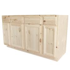 A good start is to decide the sink location and then determine where to place the vanity base(s). Kapal Wood Products Sbc60 Pfp 60 X 34 1 2 Inch Knotty Pine Unfinished Plywood Blind Sink Base Cabinet At Sutherlands
