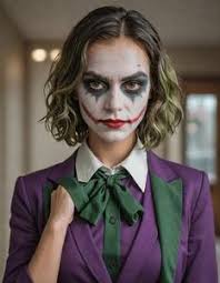 joker costume makeup face swap