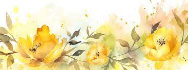 watercolor yellow flower images