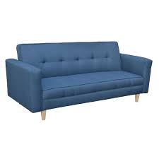Sleeper Couch Blue Tapestry Double