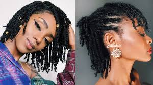 She brings out a colorful braided bob hairstyles for black girls that was given a pinkish color to make it. Mini Twists Styles On Natural Hair No Weave Added Youtube