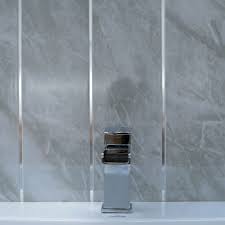 Chrome Strip Bathroom Wall Panels