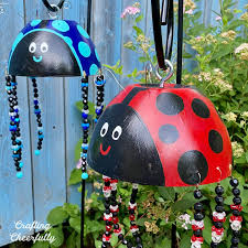 diy ladybug garden art tutorial