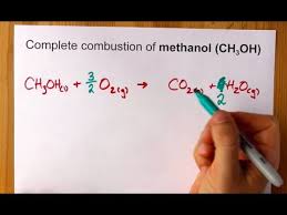 complete combustion of methanol ch3oh
