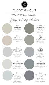 best gray and greige colors by behr