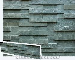 China Green Slate Cultured Stone Wall
