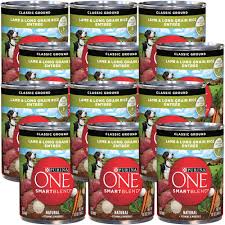 Purina One Smartblend Classic Ground Lamb Long Grain Rice Entree Canned Dog Food 12x13 Oz