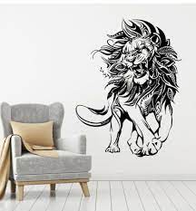 Vinyl Wall Decal Lion Animal Predator