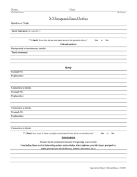 5 Paragraph Persuasive Essay Outline Template Cover Letter Format