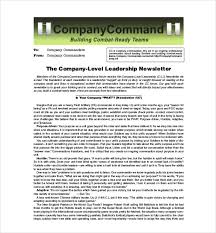 11 Company Newsletter Templates Free Sample Example Format