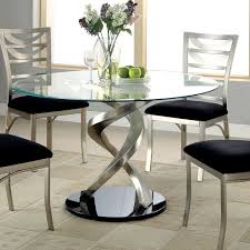 Jacreme Glass Top Round Dining Table