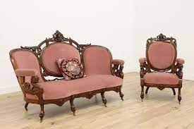 victorian walnut antique chair sofa