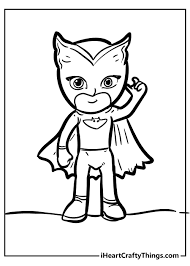You can download and print this pj masks owlette coloring pages,then color it with your kids or share with your friends. Pj Masks Coloring Pages Updated 2021